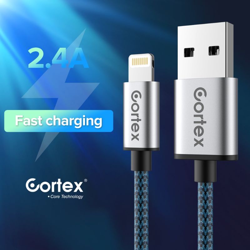 Cortex KE-202 Kabel iPhone USB to Lightning 14 13 12 11 X 8 7 6 5 Pro Max iPad