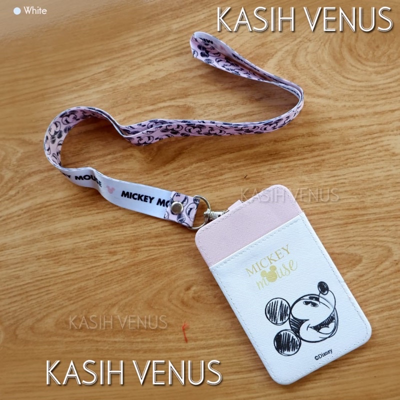 tempat kartu/tempat id card/card holder Disney x nevada/lanyard id card