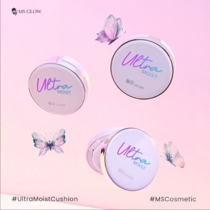 CUSHION LIGHT MEDIUM MSGLOW MSCOSMETIC SUPER GLOWING MOIST CUSHION