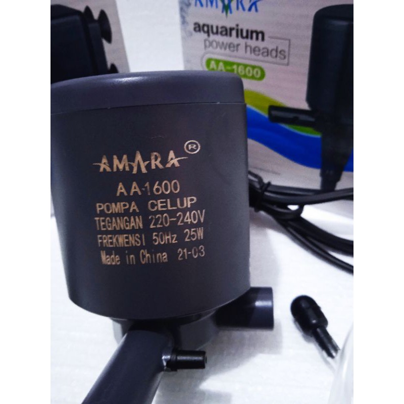 POMPA AIR PEMBERSIH AQUARIUM AMARA AA-1600/AA-1600/AA-1600 Power heads