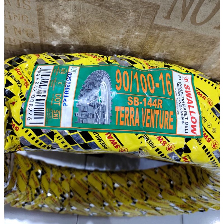 Ban Swallow Cross - Trail ring 16 ukuran 90 100 - 16 SB - 144R Terra Venture Ban Belakang KLX 150 - 