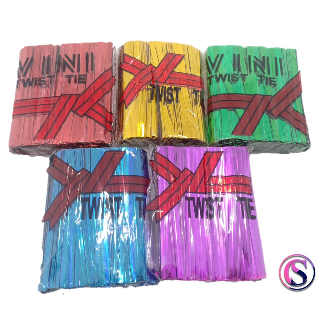 Twistie / kawat ikat / kawat metalik / twist tie 10 cm