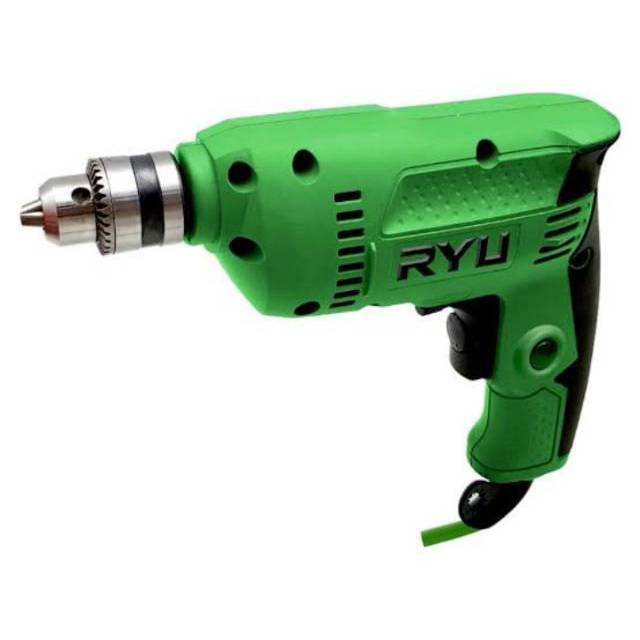 RYU RDR 10-3 RE Mesin Bor Tangan Listrik 10 mm Besi Kayu Hand Drill Bor 2 Arah Bor Bolak Balik 10mm