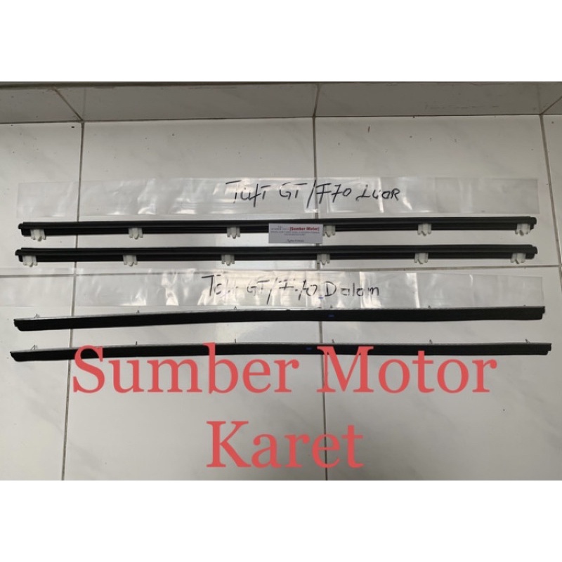 Karet Pelipit Kaca Taft GT F70 Luar Dalam