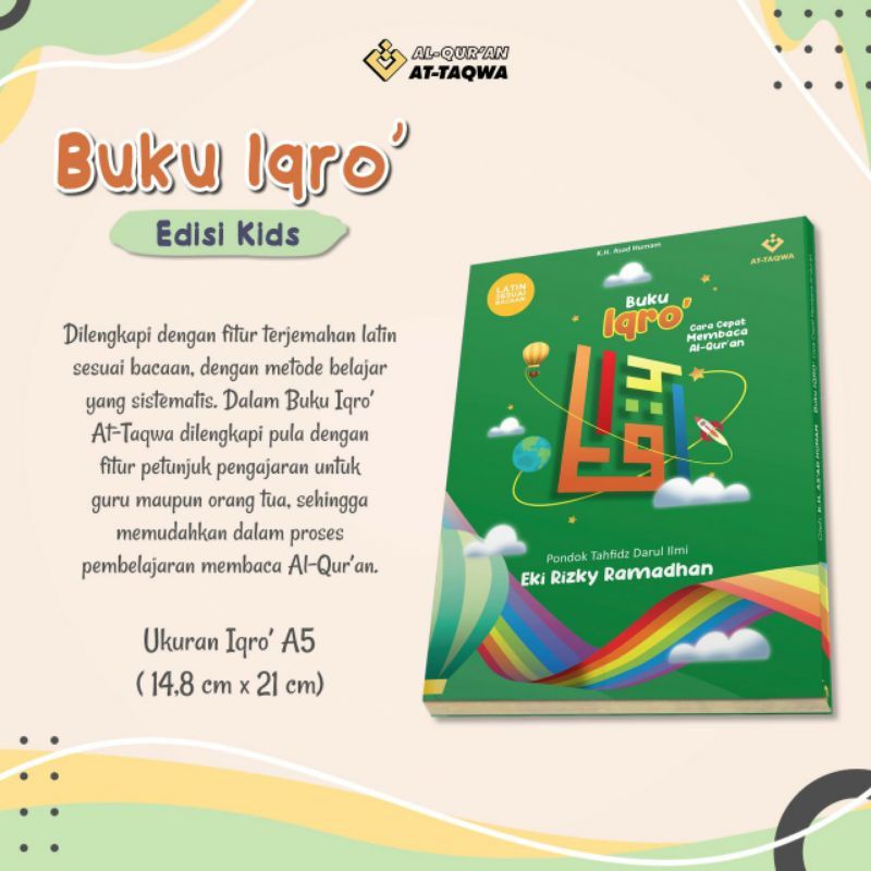 

IQRO ANAK (KIDS) JUZ 1-6 FREE CUSTOM NAMA A5