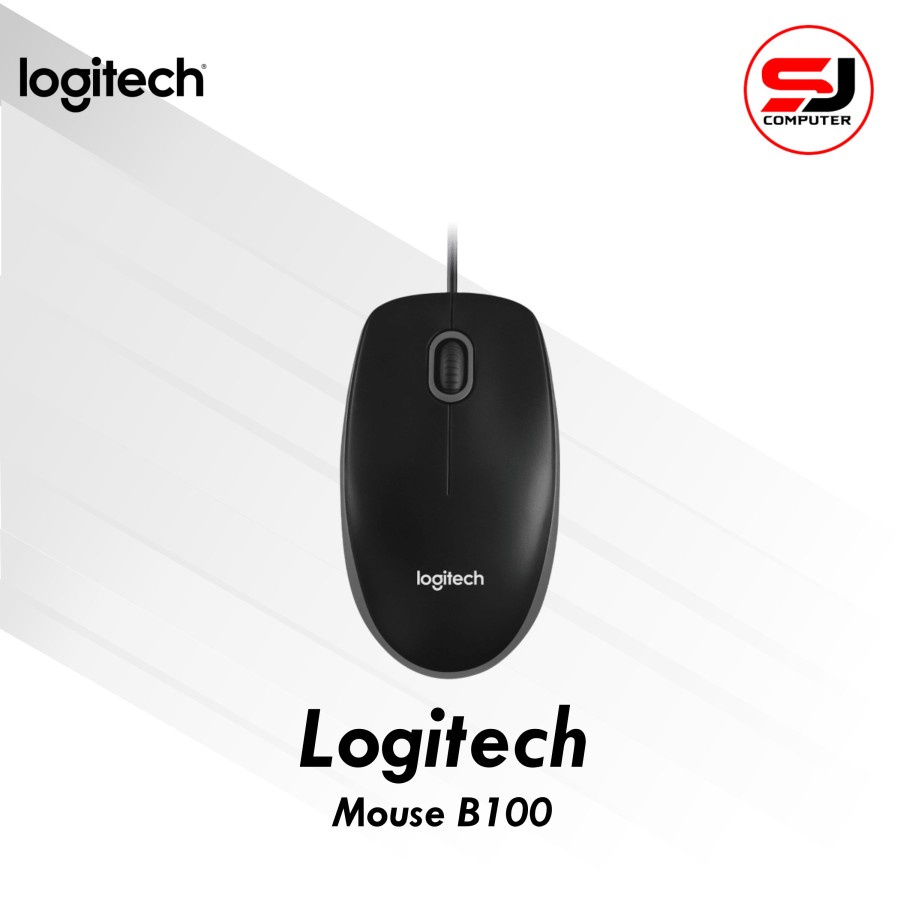 Mouse Logitech B100 USB Original RESMI