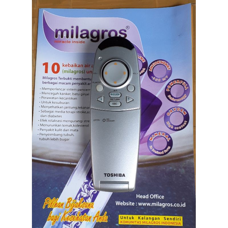 Remote Proyektor TOSHIBA Original .