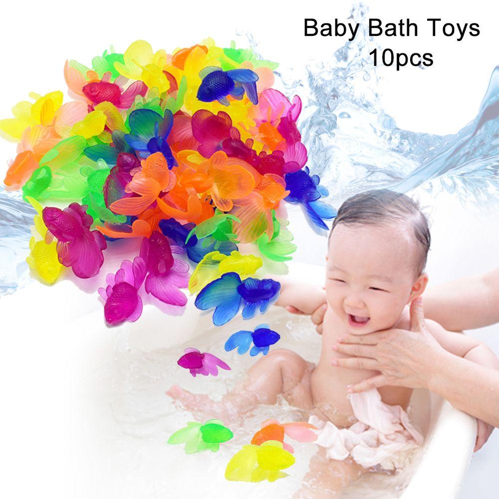 Top 10pcs Mainan Mandi Bayi Bathroom Shower Renang Pantai Game