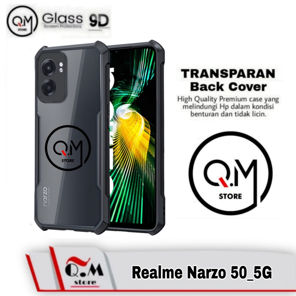 Case Transparan Realme Narzo 50 5G Softcase Transparan Armor Acrilik Pelindung Back Cover