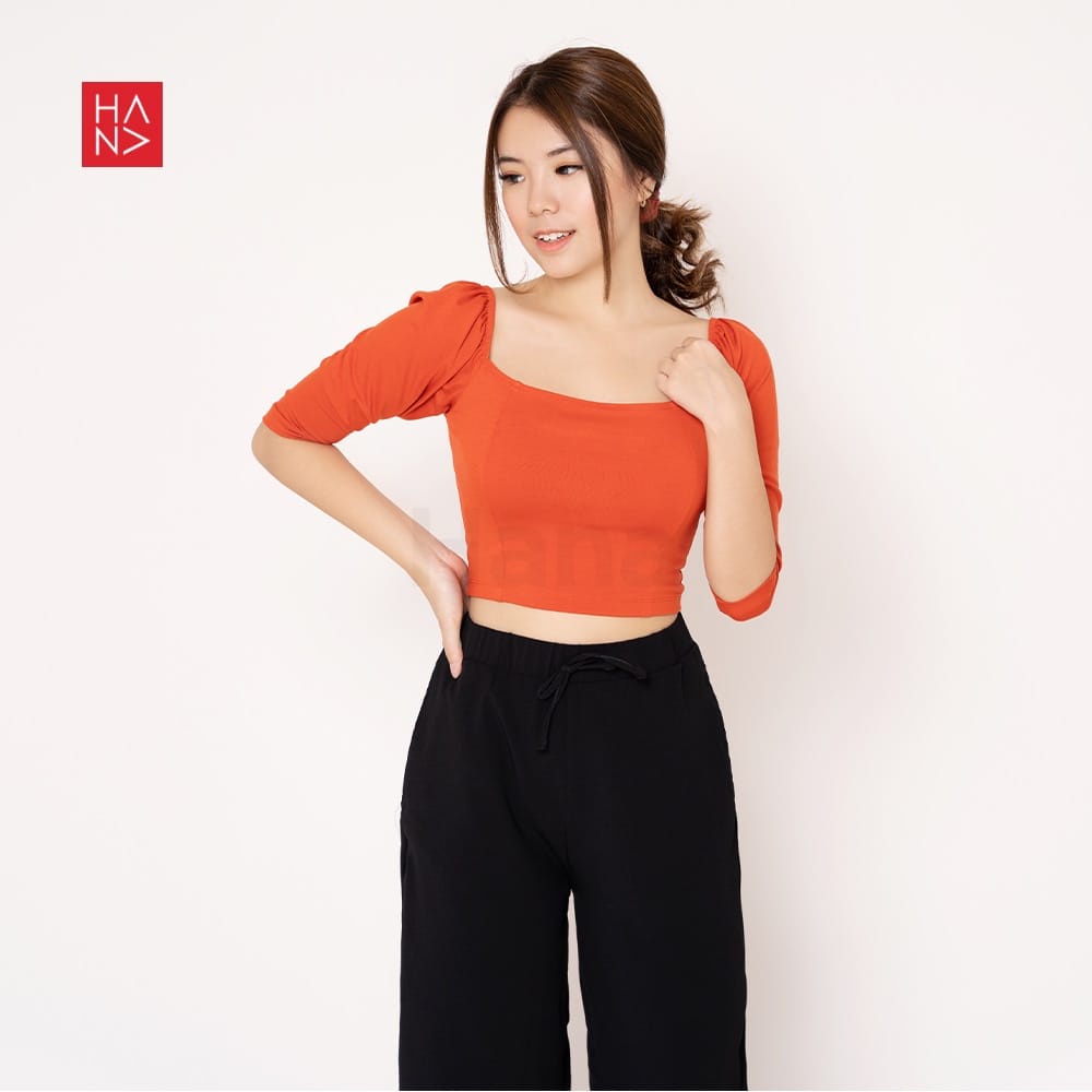 BEFAST - ZEC OOTD Wanita Kaos MISAKI / PREMIUM LYCRA ⭐️Patricia Crop Top Stylish / Atasan Crop Top Wanita / Kaos Kekiniaan Remaja Wanita / Kaos Crop Polos / Keluaran Terbaru / Trendy / Termurah