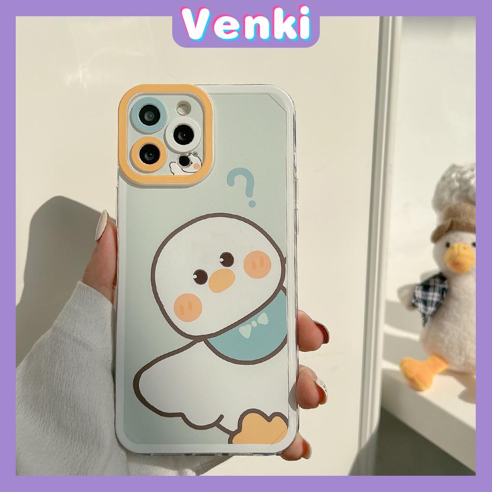 iPhone Case Silicone Soft Case Clear Case Square Edge Angel Eye Cat Eye Pupil Eye Full Coverage Camera Protection Shockproof Case Duck Cartoon Cute Style For iPhone 13 Pro Max iPhone 12 Pro Max iPhone 11 Pro Max iPhone 7 Plus iPhone XR XS MAX 12 Pro 7