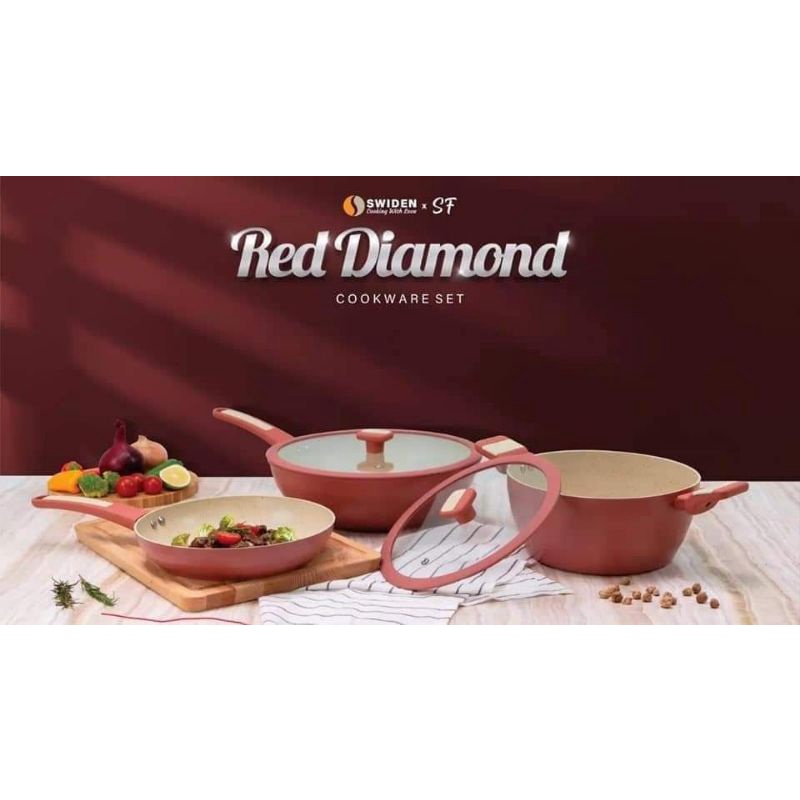 SWIDEN RED DIAMOND COOKWARE SET