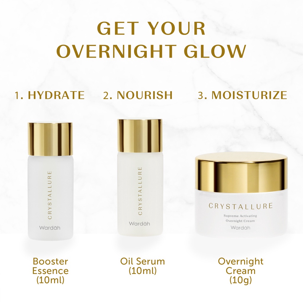 Crystallure by Wardah - Advanced Glow Kit (Produk antiaging untuk kulit glowing)