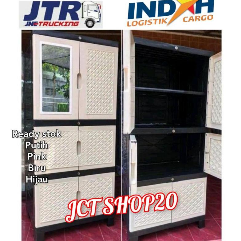 Lemari Plastik Kaca Aquose Plus Jumbo 70X50X155 ::..