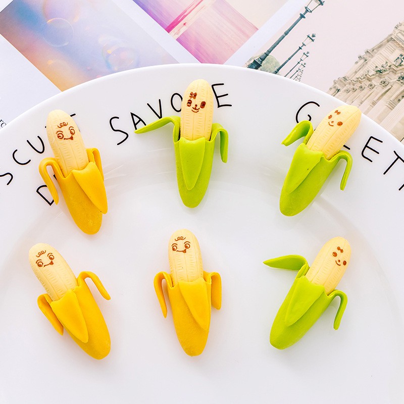

2 PCS Penghapus Anak Lucu Motif Pisang / Cute Banana Eraser