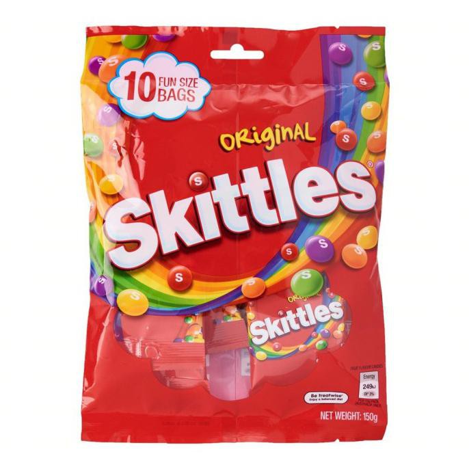 Terbaru Skittles Original Fun Size Bag Isi 10 150gram Snack Import Makanan Ringan Cemilan Shopee Indonesia