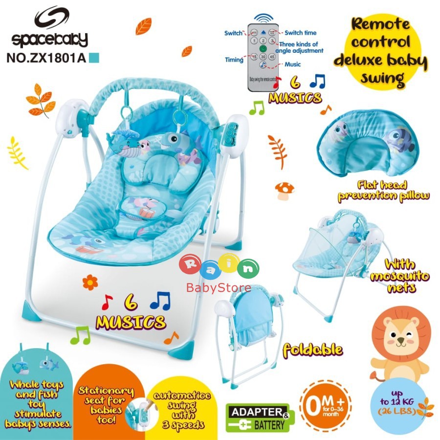 SPACE BABY BOUNCER SWING DELUXE REMOTE CONTROL-2