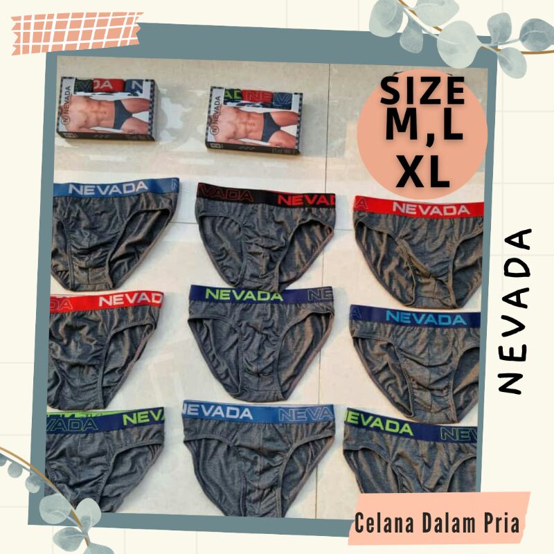 CELANA DALAM BOXER CD PRIA NEVADA MURAH OBRAL PROMO ISI 3