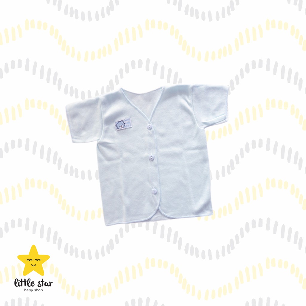 3 PCS Atasan Kaos Polos Berkancing Anak Bayi Newborn Cewek Cowok