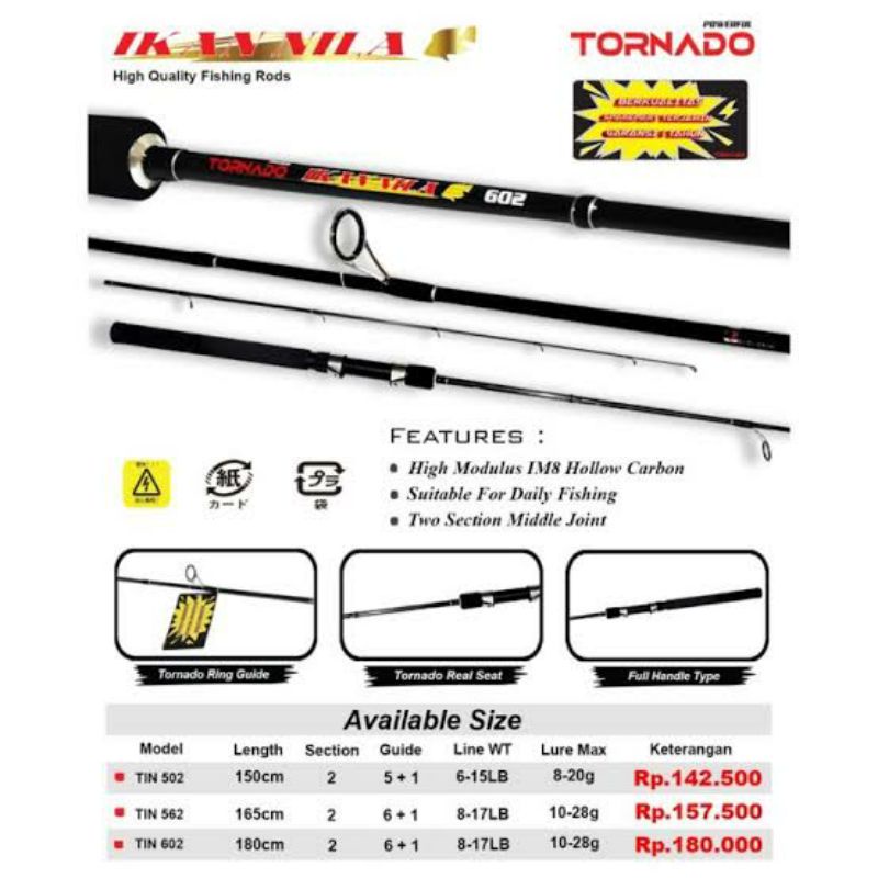 Joran Pancing Tornado IKAN NILA