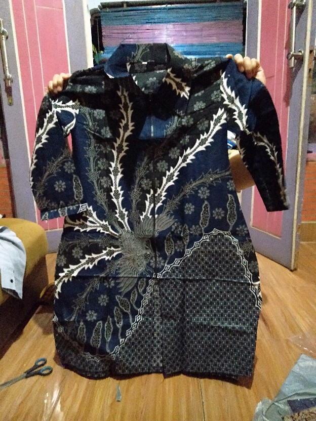 Promo 7.7 Mega Sale Tunik Batik Zipper Depan M L Xl Xxl