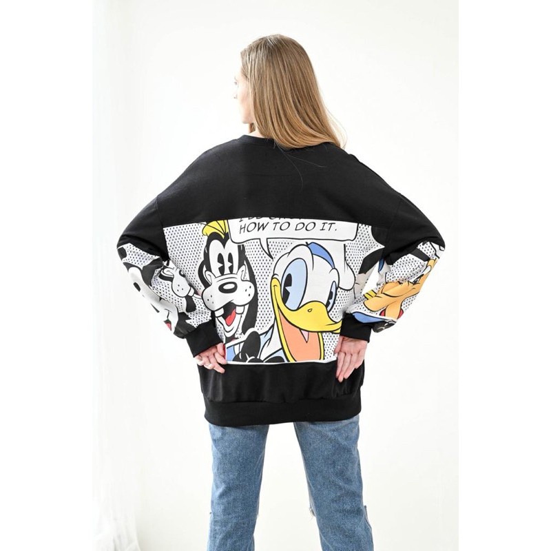 SWEATER TANGAN PANJANG GOOFY MICKEY COMIC - FREE MASK