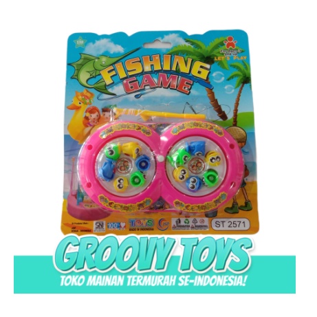 Mainan Anak Pancingan Ikan Magnet Fishing Game Happy Shark