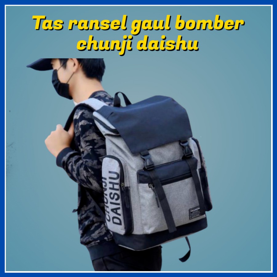 Tas Ransel Pinggang Pria  Backpack Bomber Fashion laki laki Pria tas Ransel Pria Kanvas | backpack