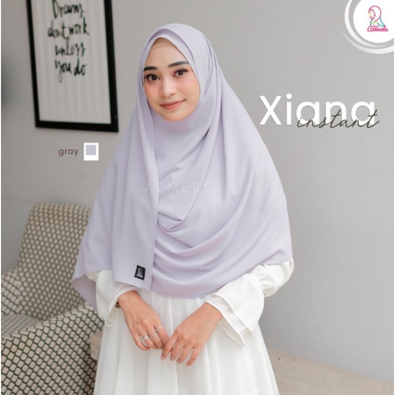 XIANA AZMEELA PASHMINA INSTAN-GREY