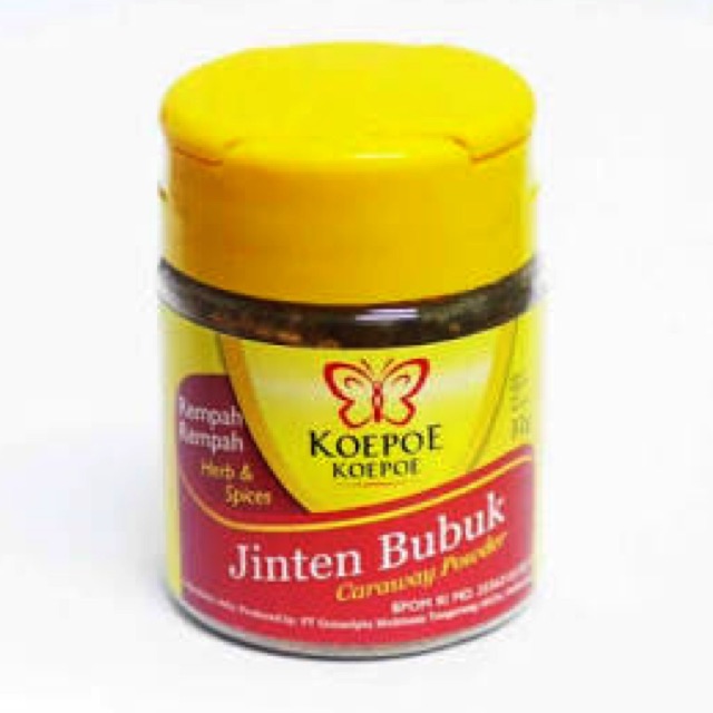 

Jinten Bubuk Koepoe Caraway Powder Jintan Kupu 32 Gram