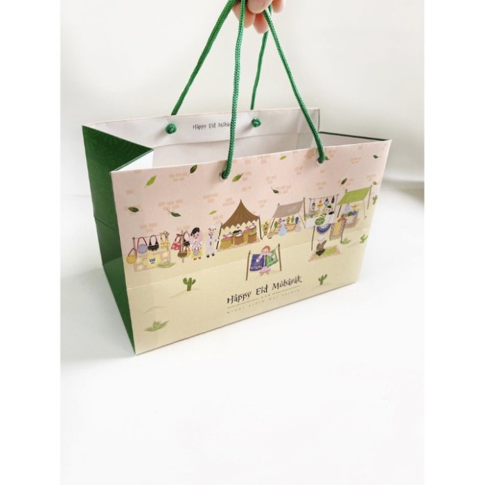 

✨ BISA COD ✨ paper bag lebaran goodie bag idul fitri eid paperbag 27x14.5x17 cm