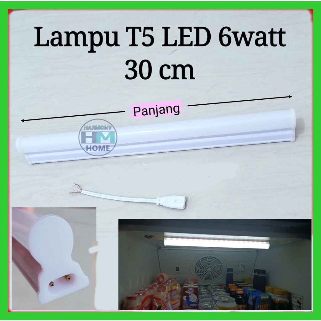 Lampu Neon/Lampu Etalase LED Lampu T5 LED 6 watt 6w 6watt 30cm