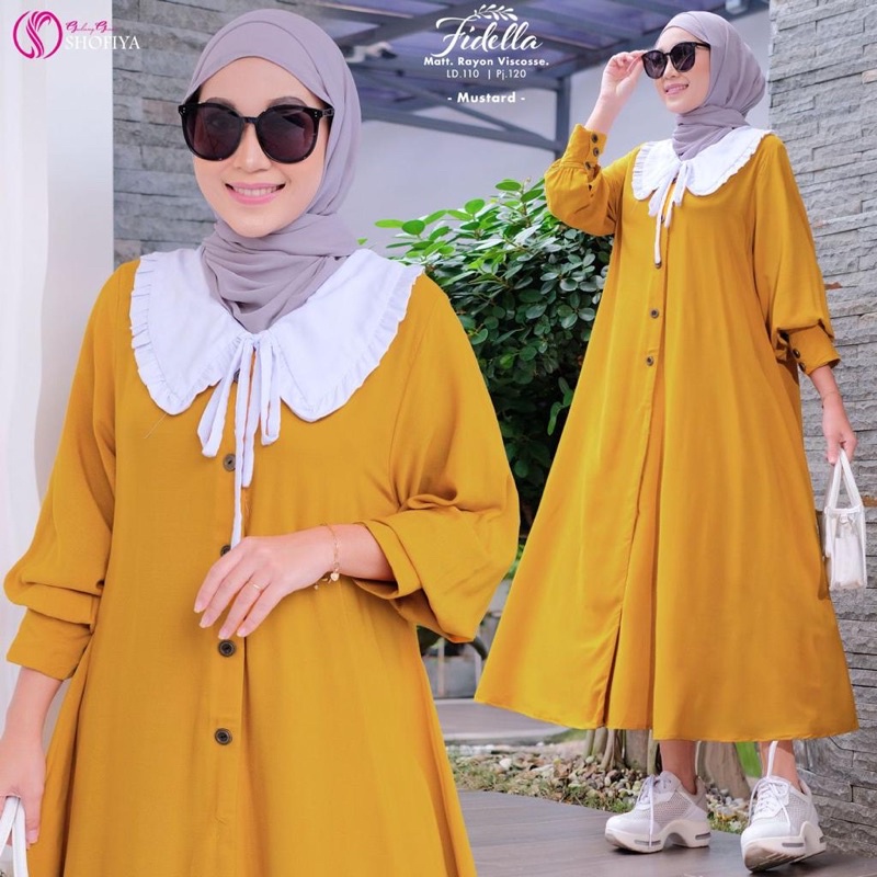 gamis midi fidella maxy