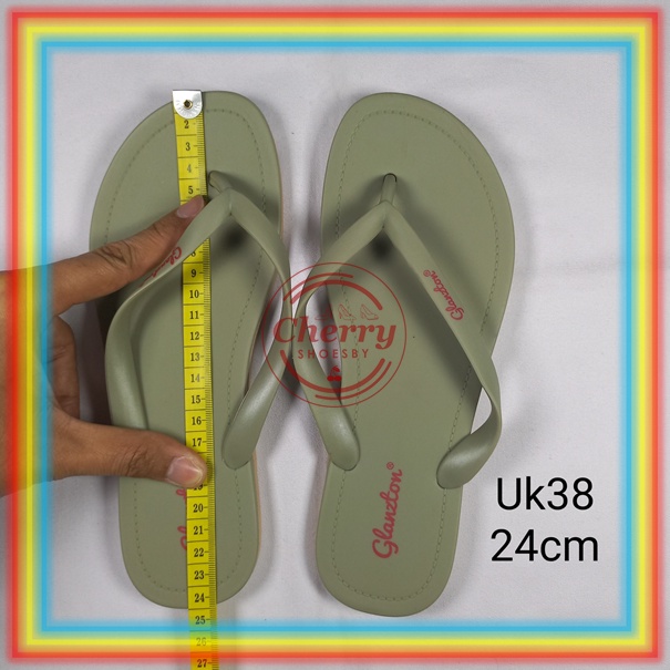 L1819JPS Sandal Jepit Wanita DOFF Jelly Karet Sendal Teplek Cewek Glazton Glaston Glanston Glanzton