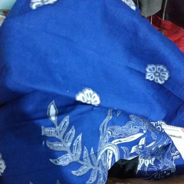 Ajisaka Kemeja Batik Pria Full Furing Katun Primisima Batik Solo Batik Pria Eksklusif Batik Biru