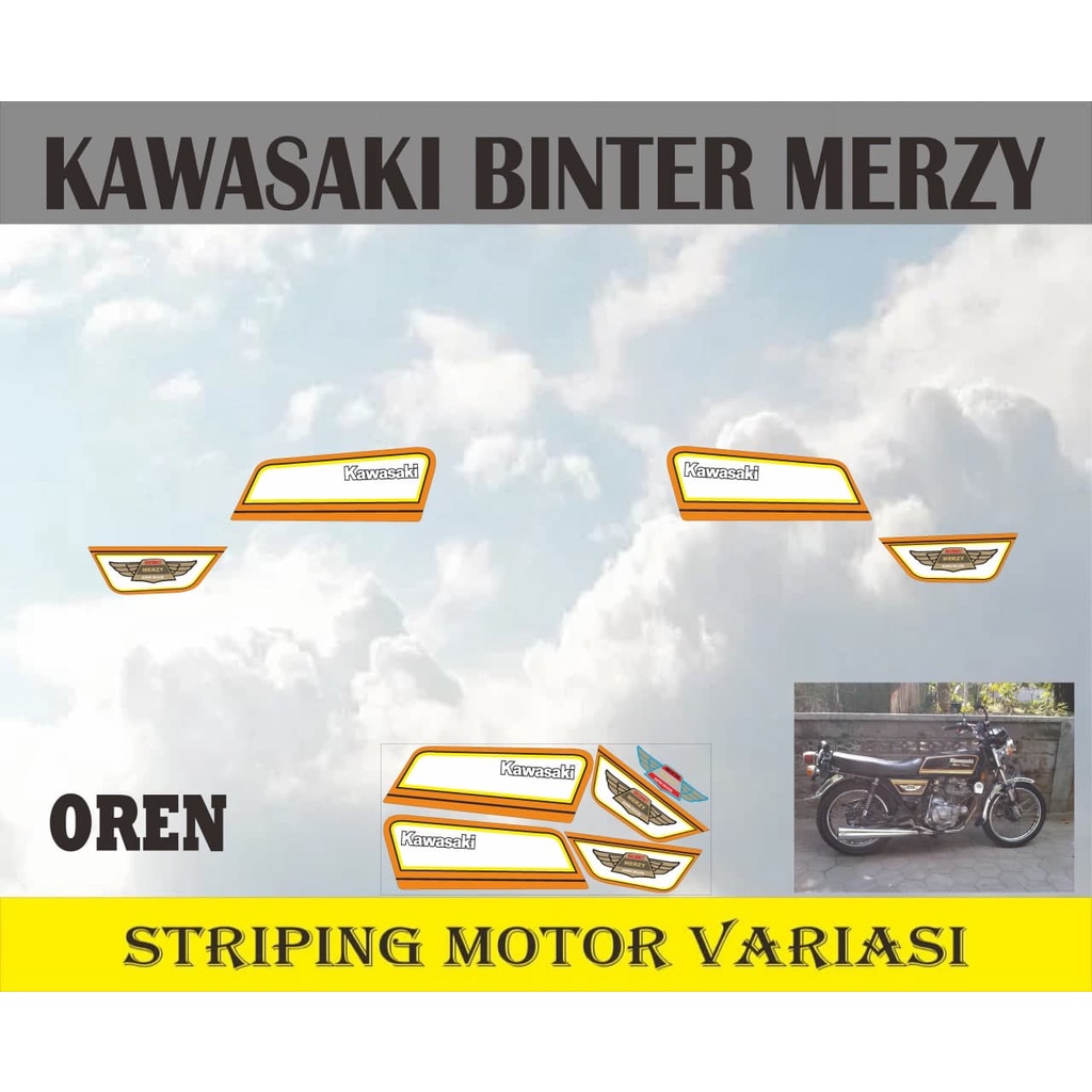 striping stiker motor binter merzy