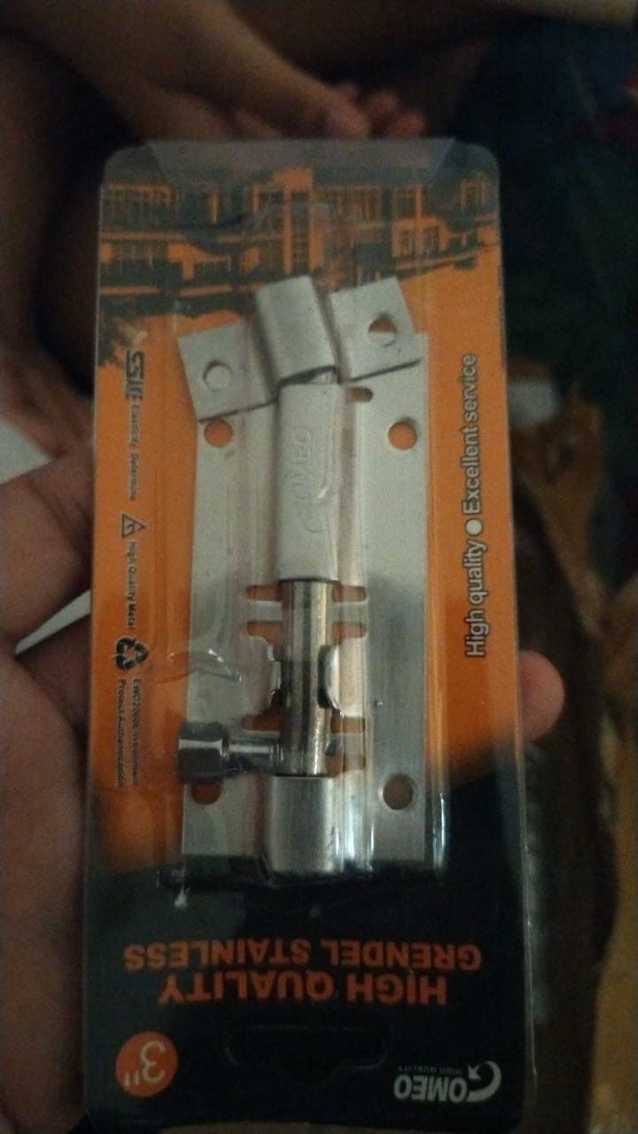 Grendel Stainless Steel 3 Inch - Penganman Pintu / Cendela