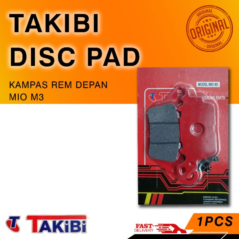 Disc pad / Dispad / Kampas Rem Takibi MIO M3 ,SOUL GT , NMAX , Aerox155 MX King