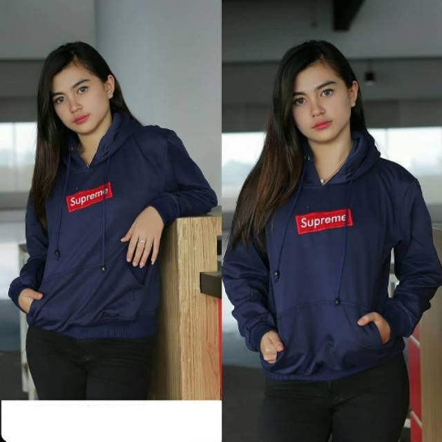 Sweater Hoodie wanita SPRM Ukuran M-Abu-abu