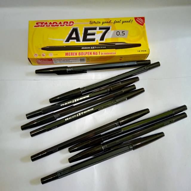 

Selusin Bolpen / pulpen standard AE7