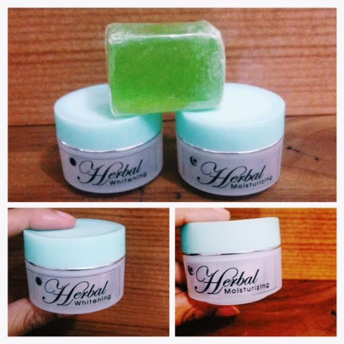 PROMO KRIM PENCERAH Cream Herbal ALGAE original aman 1paket terdiri dari 3 : krim siang, krim malam,