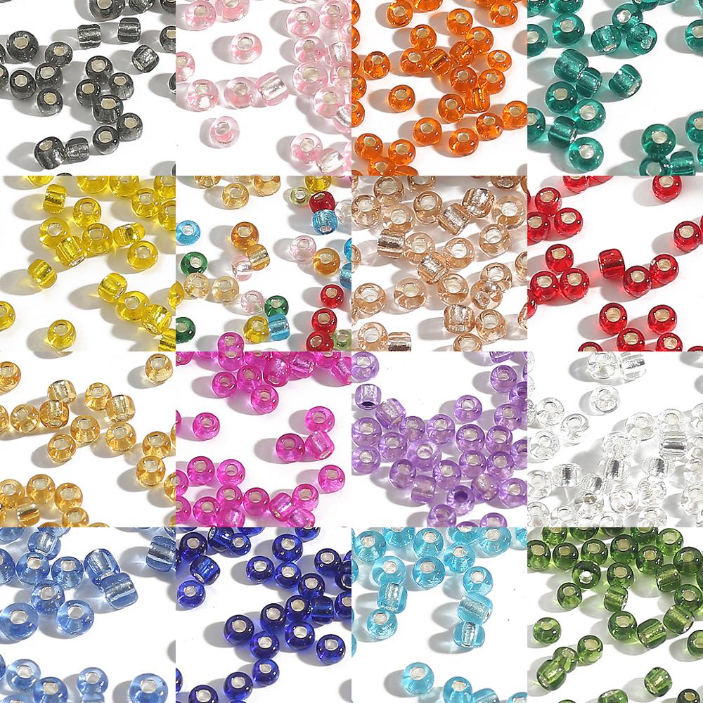 Manik-Manik Kristal Biji Czech Bentuk Bulat Ukuran 2mm 3mm 4mm Untuk Membuat Perhiasan Gelang Kalung