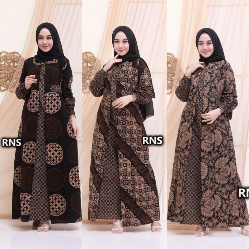 Cuci Gudang Ms Gamis Batik Sriwedari Maxi Bumil/busui Katun Sogan Allsize & Jumbo 33p3NgZuaJq6mNy