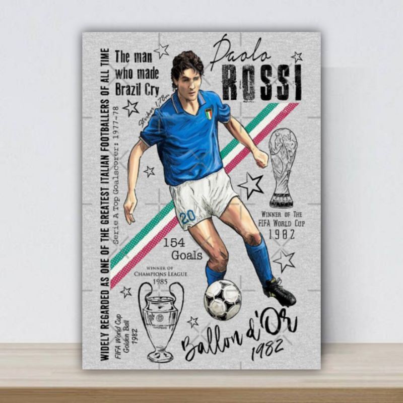 Postwr dinding Paolo Rossi/A3+/Tanpa bingkai.