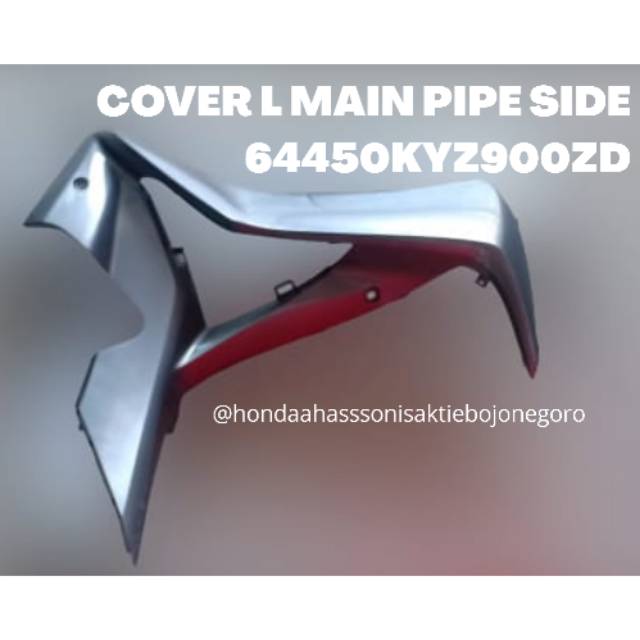 COVER L M/P SD (VO SL MT) SILVER HONDA SUPRA X 125 HELM IN ORIGINAL 64450KYZ900ZD