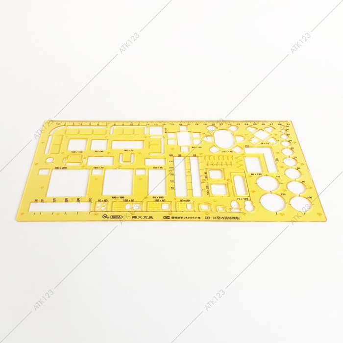 

[Promo] Penggaris Sablon Mal Mebel Furniture Boda Skala 1 50 Limited