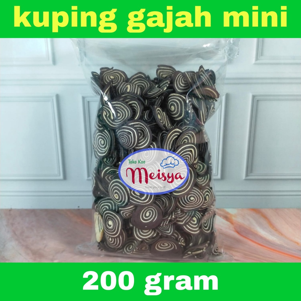 

Keripik Kuping Gajah Mini Coklat 200Grm
