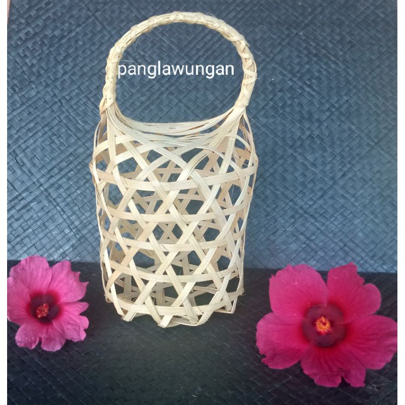 anyaman bambu tas bulat D.15 T.18
