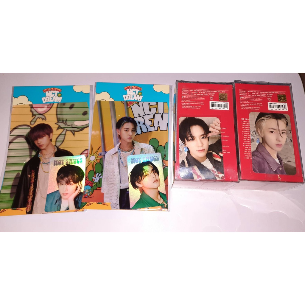 Ready Stock MD HOT SAUCE Keyring Jeno Sealed , Holo Standee Jisung Renjun