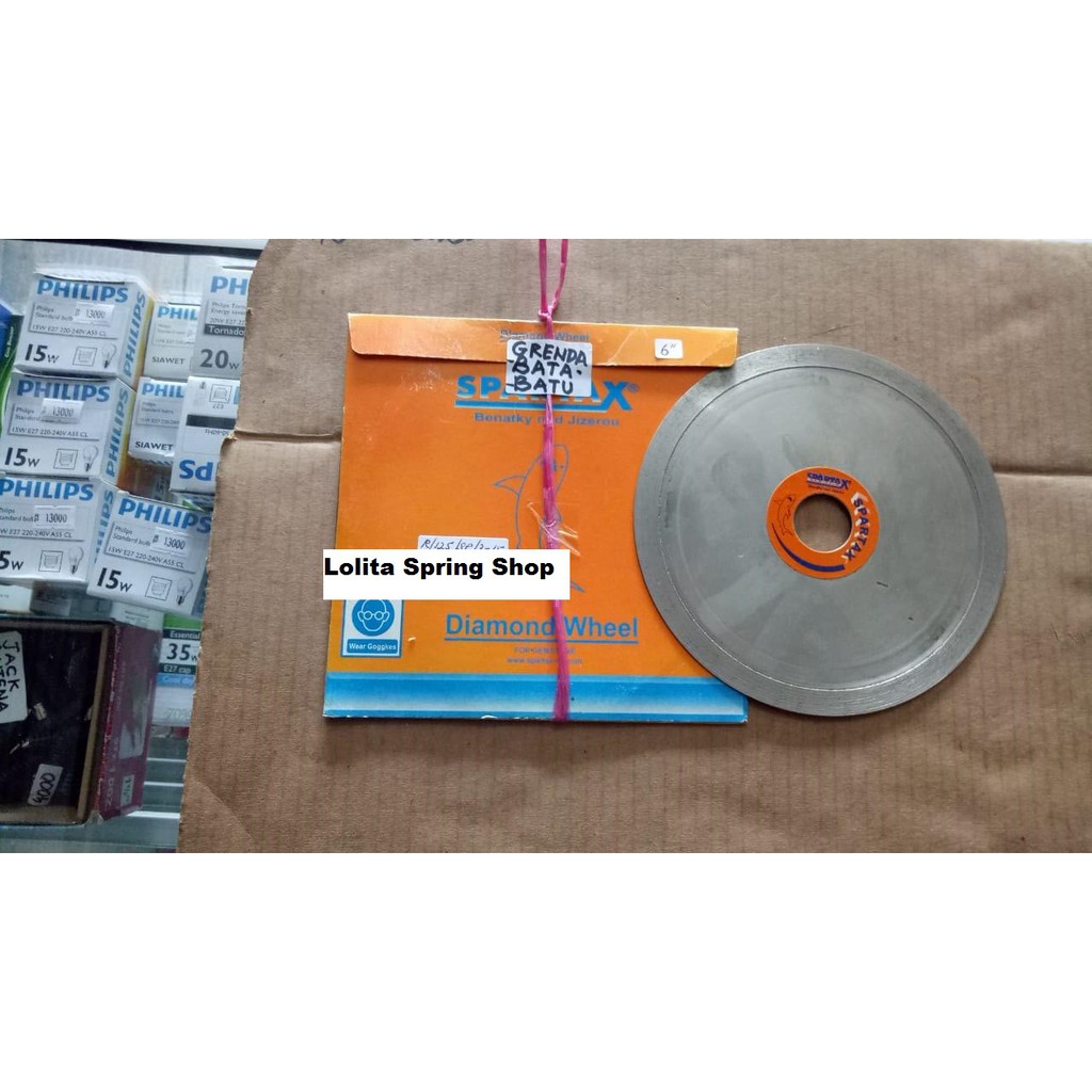 Mata pisau potong batu 6 Inch Spartax Diamond cutting wheel spartax Mata gerinda potong Batu gerinda